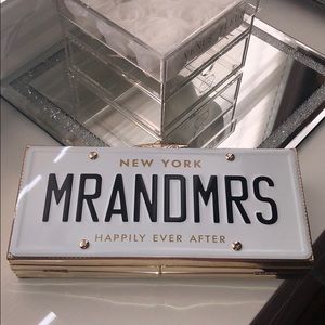 Brand new Kate spade Mr and Mrs clutch
